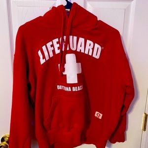 Red Lifeguard Hoodie